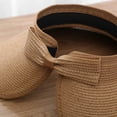 thumbnail image 7 of CoCopeaunts Sun Visor Straw Hats for Women Sun Hat Cute Beach Hat Wide Brim Sun Protection Hat Ponytail Caps Travel Golf 2023, 7 of 7
