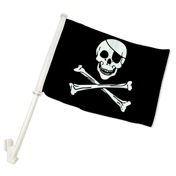 Pirate Double-Sided Car Flag