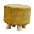thumbnail image 1 of Lipstore Pouf Repose-Pieds Rond Petit Pouf Créatif pour Entrée Intérieure Chambre de Bébé Jaune, 1 of 8