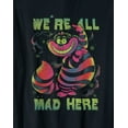 thumbnail image 2 of Disney Men's Alice in Wonderland Cheshire Cat We're All Mad Here Graphic Print Adult T-Shirt, 2 of 3