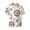 Anchor With Rope, variant on Mushroom Print Men's Wrinkle Free Untucked Cuban Shirt Business Casual Button Down Shirts Short Sleeve Shirt