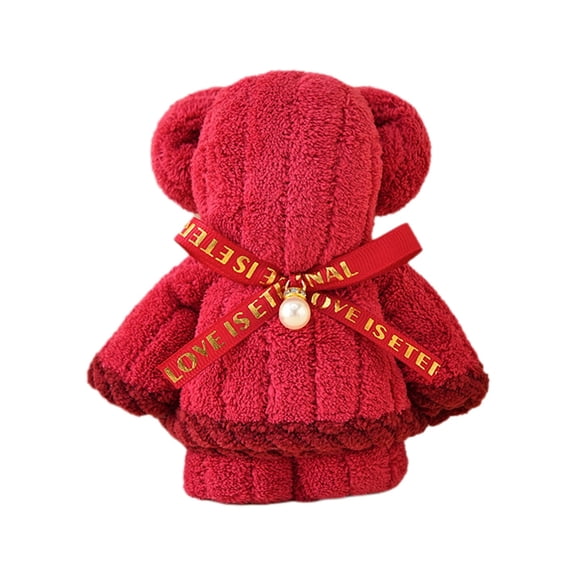 Favors Bear Bath Towel Gift Soft Coral Fleece Hand Towels Bear Bath Towel Gift Soft Coral Fleece Hand Towels Bear Towel for Wedding Valentines Day Baby Shower Graduation Supplies