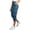 809#Blue, variant on Women's Elastic Waist Cargo Capris Relaxed Fit Lightweight Summer Casual Cropped Trousers White L