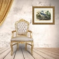 thumbnail image 3 of Vintage Apple Collection 32x24 Gold Ornate Wood Framed with Double Matting Museum Art Print Titled - Blue Heron, 3 of 4