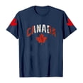 thumbnail image 4 of Wang6 Womens Short Sleeve Plus Size Tshirts Casual Canada Printed Graphic Tees Shirts Summer Crew Neck Loose Fit Tops Navy S, 4 of 4