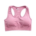 thumbnail image 2 of VISALY Sports Bras For Women High Impact Sports Bras For Women Woman All Season Solid Color Tight Height Elasticity Quick Dry Yoga Bra Yoga Sports Bra Wireless Bras For Women Comfortable Bras Pink S, 2 of 6