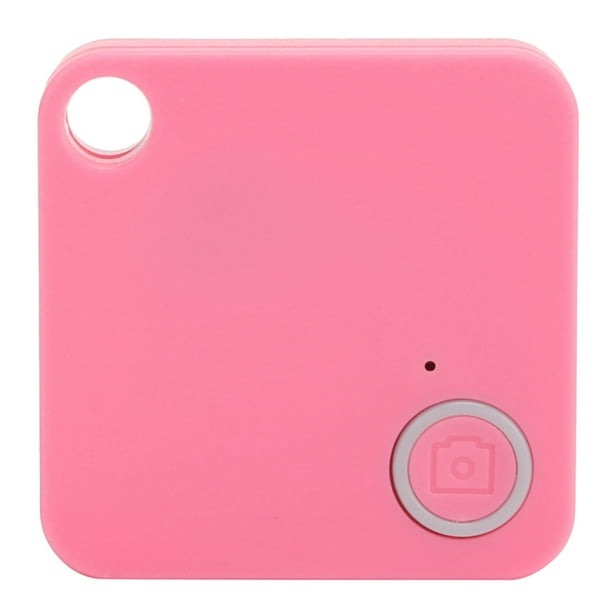 Dispositivo de seguimiento Bluetooth Buscador de llaves antipérdida Localizador de artículos Alarma antirrobo para niños Mascotas Cartera (Rosa)