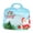 A1#Blue, variant on Christmas Zipper Bags, 8.26X7.87" Christmas Treat Bags with Handle, Plastic Candy Storage Pouches with Clear Window, Cookie Packaging Bags, Self Sealing Gift Bags, Xmas Goody Bags for Party Favors
