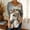 Multicolor, variant on Drovellove Women's 3/4 Length Sleeve V Neck Pullover Top - Loose Fit Casual Printed Blouse for Spring, Summer, or Work