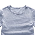 thumbnail image 6 of Girls Short Sleeve T Shirts Athletic Crewneck Crop Tops Basic Tees for Kids,Sky Blue, 6 of 6