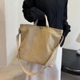 thumbnail image 2 of Luvior Women’s Canvas Tote Shoulder Bag – Large Capacity Vintage Handbag with Multi-Pockets, Versatile 2-in-1 Carry for Daily Commute and Travel Beige, 2 of 3