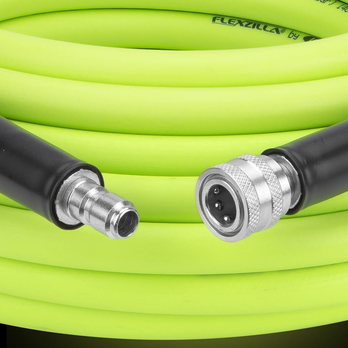 Flexzilla Pressure Washer Hose, 3/8 in. x 100 ft., 4200 PSI, Integrated Quick Connect Fittings, ZillaGreen