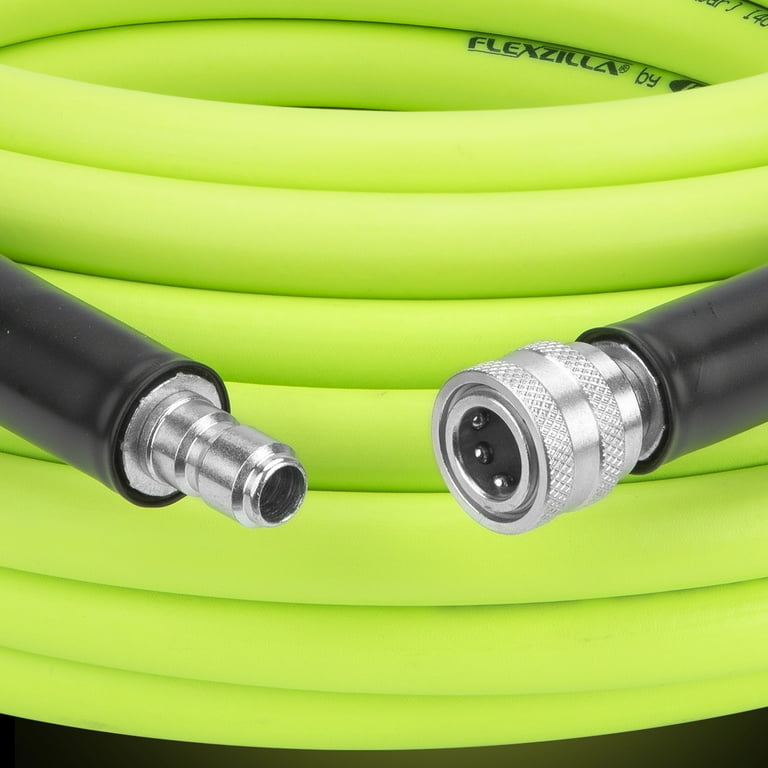 Flexzilla Pressure Washer Hose 3 8 in. x 100 ft. 4200 PSI Integrated Quick Connect Fittings ZillaGreen Walmart