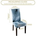 thumbnail image 4 of Chair Covers for Dining Room Set of 4,Printed Chair Covers Washable&Stretchable, Kitchen Chair Slipcovers Protector for Dining Room, Hotel, Ceremony (Blue Palm Leaves), 4 of 6