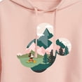 thumbnail image 3 of Disney - Mickey Head Nature Fill - Juniors Cropped Pullover Hoodie, 3 of 5