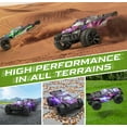 thumbnail image 6 of Allaugh High Speed RC Car, Remote Control Car Toy, 1:22 Scale 2WD off-Road RC Racing Car Truck with Headlight for 3-12Y Kids Adults (Purple), 6 of 6