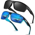 thumbnail image 1 of Polarised Sports Sunglasses for Men 2 Pack Sun Glasses Fishing Running Golf Sunglasses for Men Women with UV Protection, 1 of 5