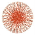 thumbnail image 1 of SARO 1242.OR15R Sets de Table Ronds 15 Po. en Papier avec Design Paille Orange - Ensemble de 4, 1 of 1