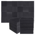 thumbnail image 3 of Paneles Absorbentes de Sonido de Espuma Insonorizada Acústica de 100 Piezas Paneles de Aislamiento Acústico Cuña para Paredes de Estudio Techo 1 x 12 x 12 Pulgadas, 3 of 9