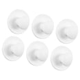 thumbnail image 1 of DOLITY 6 Pcs Boutons de Cabinet Auto-Adhésifs Ronds pour Tiroirs de Salle de Bain Commode Blanc, 1 of 9