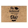 thumbnail image 1 of 2024 Graduation Door Mat Welcome Door Mats For Front Home Entrance Doormat Graduate Rug For Outside Patio Floor Entry Porch Garage （60x40）B Big Throw Blanket for Couch Cute Room Rug Throw for Couches, 1 of 4