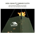 thumbnail image 3 of Outdoor Folding Canvas Windscreen Campfire Windshield for Camping Cooking Picnic, 3 of 7