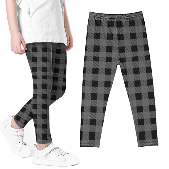 gljltg Girls' and Toddler Pattern Leggings Printed Pants High Waist Stretchy Soft Tights Kids Summer Leggings For School Wearing