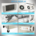 thumbnail image 6 of Cooler Depot 72 inch 20.25 cu.ft, 36" heigh Commercial Undercounter Freezer, 3 Solid Doors, Stainless steel exterior, NSF certified., 6 of 7
