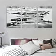 thumbnail image 3 of ONETECH  Framed Canvas Wall Art for Living Room, Bedroom Winter Cascade Canvas Prints for Home Decoration Ready to Hang - 12''x16''X3 Panels, 3 of 4