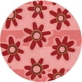 thumbnail image 1 of Ahgly Company Machine Washable Indoor Square Transitional Red Area Rugs, 3' Square, 1 of 7