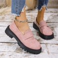 thumbnail image 6 of EKVAHL Women’s Loafers Platform Chunky Block Walking Shoe, Slip‑On Lug Sole Casual Shoes, Round Toe Non Slip Sole Business Work Footwear, 6 of 7
