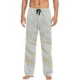 thumbnail image 3 of FREEAMG Men's Pajama Pants Beige Gold Marble Chic Cotton Pjs Sleepwear Bottoms S-XXL, 3 of 7