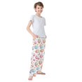 thumbnail image 4 of FORMRS Kids Pajama Pants with Pockets Size 6-8Y Boys Lounge Sleep Bottoms, Pastel Easter Pattern, 4 of 8