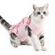 thumbnail image 1 of 1 pieza de traje de esterilización/castración para gatos con modelo impreso, traje posoperatorio para gatos, ropa de destete, ropa transpirable para mascotas, 1 of 5
