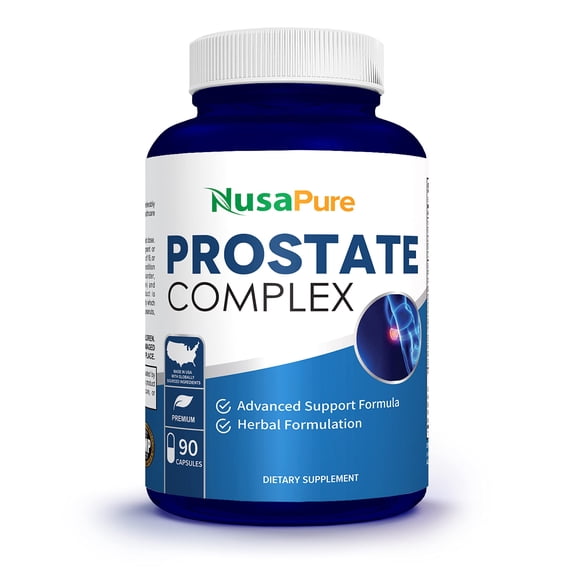 NusaPure Saw Prostate Palmetto Complex (Plant Sterol Complex, Nettle Root, Pygeum Bark, Graviola) - 90 Capsules