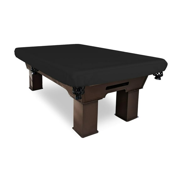 COVERS&ALL Couverture de Table de Billard, en Couverture de 12 Oz Max, Imperméable et Résistante aux UV, Idéale pour Temps Modéré (96 Pouces L x 48 Pouces P x 8 Pouces H, Noir)