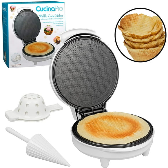 Máquina para Waffles CucinaPro con Rodillo Moldeador y Prensa Blanco CucinaPro CP844554