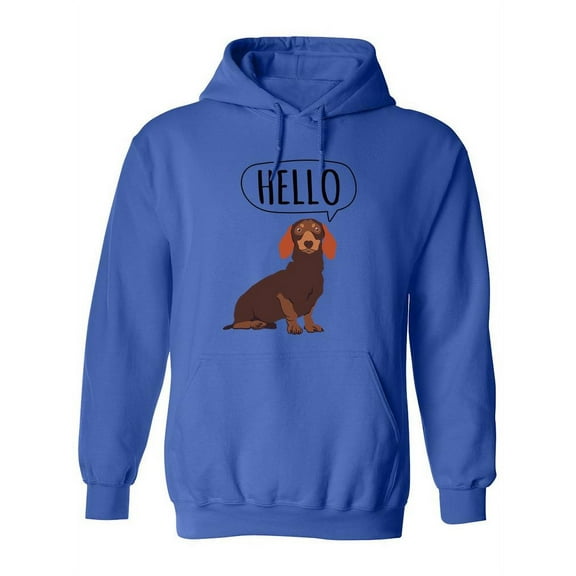 Dachshund Greeting Hoodie Women -SPIdeals Designs, Female XX-Large
