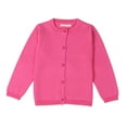 thumbnail image 1 of Baby Girls Boys Button-Down Cardigan Toddler Cotton Knit Uniform Sweater 1-7T Kids,Pink, 1 of 8
