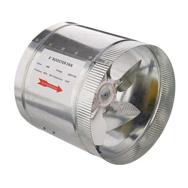 Hydro Crunch 420 CFM 8inch Inline Duct Booster Fan for Indoor Garden Ventilation