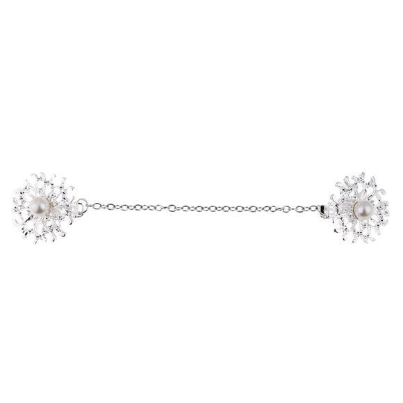 Clips de cuello para mujer Zulema Clips de Mantón Cadena Suéter Broche Perl Colr