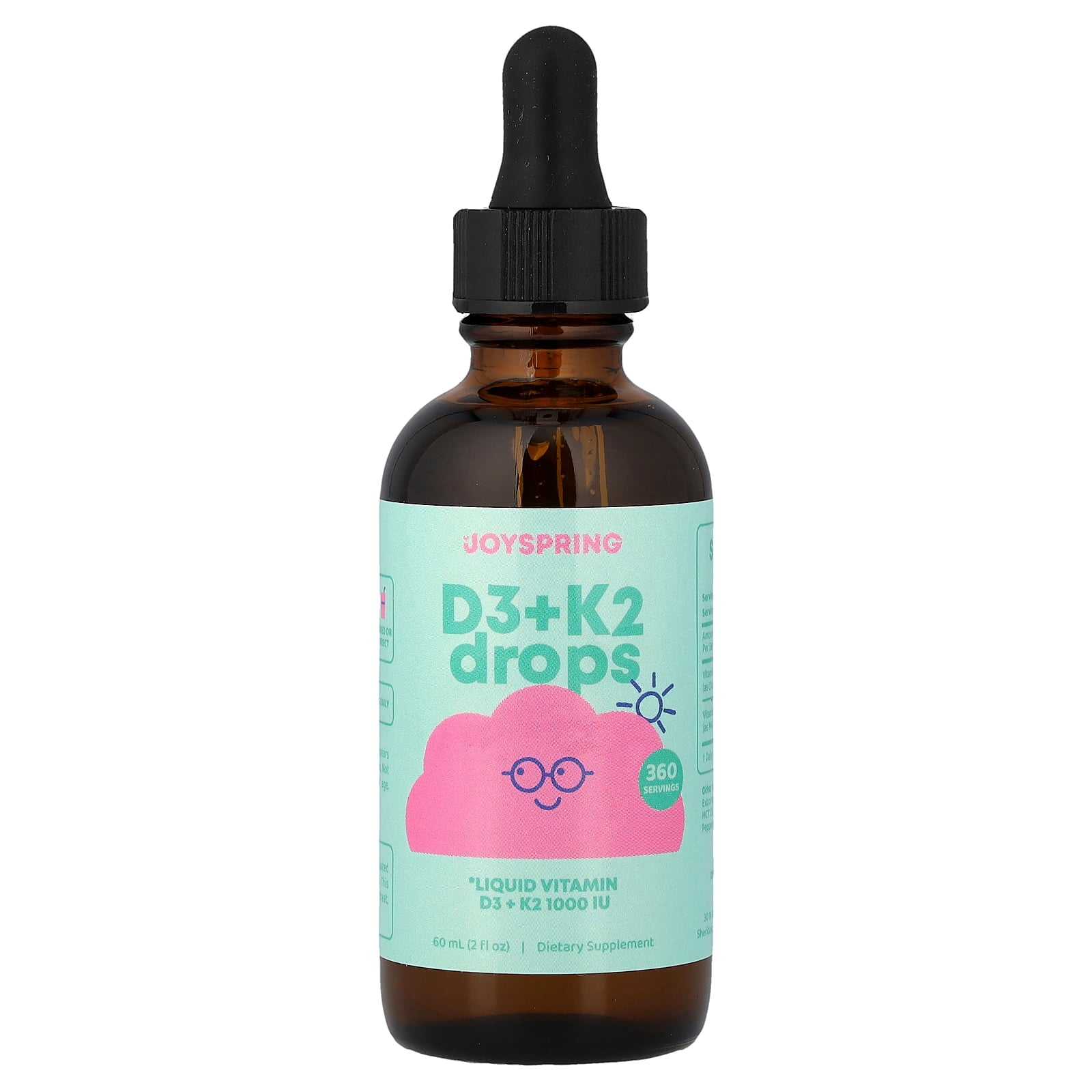 JoySpring Immune-Boosting 1000IU Vitamin D Drops for Infants and Children