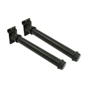 Boutique Pipe 10 Inch Straight Faceout Slatwall Accessories - Sturdy Sleek Stylish Slat Wall Accessory Hanger Hook for Retail Clothing and Accessories - Premium Slat Wall Accessories - Set of 2