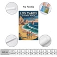 thumbnail image 2 of Retro Vintage Travel Poster Wall Art Divorce Beach Los Cabos Mexico Scenic Ocean Pacific Coast Romantic Landscape Canvas Poster, 2 of 8