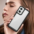 thumbnail image 4 of Case for Moto G35 5G,Moto G35 5G Case,Transparent TPU+PC Acrylic Protective Military Grade  Heavy Duty Shockproof Protection Phone Case for Motorola Moto G35 5G (Black), 4 of 16