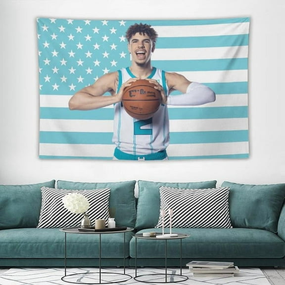 LaMelo Ball Decorative Flag, Double Stitched, Wall Hanging Tapestry for Room Decor, College Dorm, Outdoor Porch, or Indoor 6