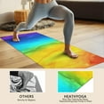 thumbnail image 4 of Colorful Tie Dye Pattern Hot Yoga Mat Towel Non Slip for Hot Yoga - Quick-Drying Yoga Mat Cover with 4 Corner Pockets with Travel Bag - Hot Yoga Towel Non Slip 74"x26", 4 of 6