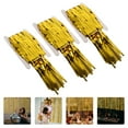 thumbnail image 4 of WRISTBIQUE Background Wall Decoration Fringe Curtain Golden 4Pcs 98X39In, 4 of 10