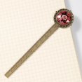 thumbnail image 4 of Rose Lace Bookmark in Antique Bronze: a Book Mark for Book Lovers, 4 of 5