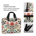 thumbnail image 4 of FORMRS 16" Laptop Bag Carrying Sleeve Case with Handle Travel Shoulder Briefcase, Beige Red Floral, 4 of 8